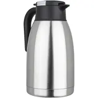 Hi Thermoskan - 2L - dubbelwandig - RVS - mat - koffie / thee - vacuüm isolatie