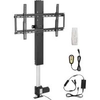Sans marque TV Lift - Muurbeugel - Met afstandsbediening - Voor 26-60 inch - TV lift meubel - Woonkamer of kantoor - Hoogte verstelbaar - Inbouwsysteem voor kast