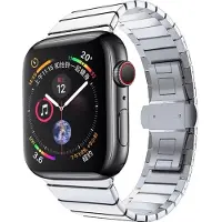 Mobigear Stalen Watch bandje geschikt voor Apple Watch Bandje Vouwsluiting | Madrid - 42/41/40/38 mm - Zilver