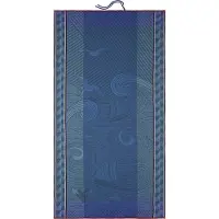 Le Jacquard Français - Baignade a Socoa blauw Strandlaken - 200 cm X 100 cm - 100 % katoen