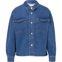 Comma casual identity Tussenjas blauw denim