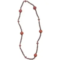 Behave – Ketting – Hout – Grote kralen – Minimalistisch – 88 cm