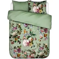 Essenza Dekbedovertrek Fleur Quiet Green Satijn-200 x 200 / 220 cm | 2-Persoons