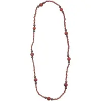 Behave – Ketting – Hout – Boho stijl – Roodbruin – 88 cm