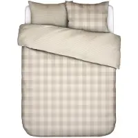Essenza Dekbedovertrek Chess Oatmeal Satijn-200 x 200 / 220 cm | 2-Persoons