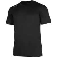 Stanno junior voetbalshirt zwart/wit Sport t-shirt Jongens/Meisjes Polyester Ronde hals - maat 140