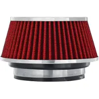 Spectre Adjustable Conical Air Filter 2-1/2in. Tall (Fits 3in. / 3-1/2in. / 4in. Tubes) - Red