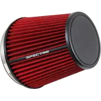 Spectre HPR Conical Air Filter 6in. Flange ID / 7.313in. Base OD / 7in. Tall - Red