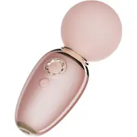 Zalo - Ava - Verwarmende Mini Wandvibrator met App bediening - Lichtroze