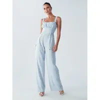 BWLDR Jumpsuit 'Orchid' pastelblauw