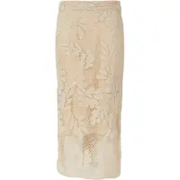 Comma Rok lichtbeige