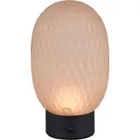 TRIO FACETTE - Tafellamp - Amber - incl. 1x SMD 1,5 W - 4-stappen TOUCH - USB-aansluiting - Oplaadbaar - Snoerloos