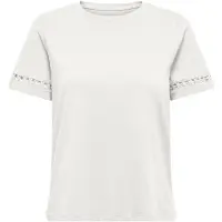 ONLY Carlotte T-shirts Dames Wit S-42/44