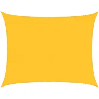 vidaXL Zonnezeil 160 g/m² rechthoekig 6x7 m HDPE geel