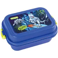 Keyroad lunchbox kinderlunchbox met vakken/voor kleuterschool, school/vesperbox snackbox broodtrommel licht voor jongens en meisjes/thema: DINO
