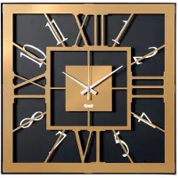 Arti Wandklok TARA ZWART & GOUD MODERN DESIGN