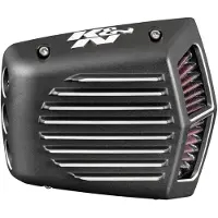 K&N Street Metal Intake System for 01-16 Harley-Davidson Softail/Dyna - Shaker Black