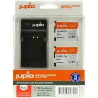 Jupio Kit: 2x Battery NB-11L + USB Single Charger