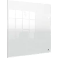 Nobo Draagbaar, Droog Uitwisbaar Mini A4 Whiteboard voor op Bureau/aan de Muur - 450 x 450 Millimeter - Inclusief Marker En Montage Pads - Transparant Acryl