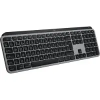 Logitech MX Keys S for Mac toetsenbord Kantoor RF-draadloos + Bluetooth QWERTZ Zwitsers Aluminium, Zwart
