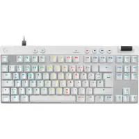 Logitech G PRO X TKL RAPID, Kabel, USB, Magnetisch-mechanische toetsen, QWERTZ-indeling, LED-verlichting, Wit