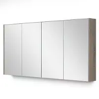 Maxaro Spiegelkast Met Verlichting Modulo 137,6x70cm Eiken - Badkamer Spiegelkast | Spiegelkast Badkamer | Spiegelkast met Verlichting