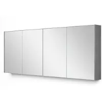 Maxaro Spiegelkast Met Verlichting Modulo 177,6x70cm Lichtgrijs Beton