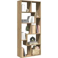 vidaXL Kamerscherm / boekenkast 67x25x161,5 cm hout artisanaal eiken