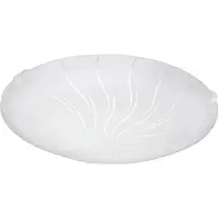 Eglo Margitta 1 - Wand/Plafondlamp - 1 Lichts - Ø245mm. - Wit - Granille Wit, Helder