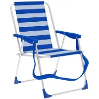 Marbueno Summer 53x56x78 Cm Fixed Folding Chair Aluminium Blauw