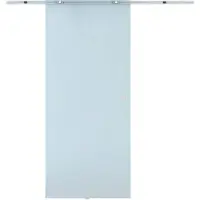 HOMCOM Schuifdeur gesatineerd alu/veiligheidsglas 205 x 102,5cm