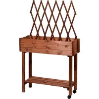 Dobar Moestuinbak met rek (Bruin)