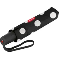 Reisenthel Umbrella Pocket Duomatic Opvouwbare Paraplu - ø 97 cm - Dots Wit