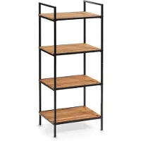 Zeller Staand rek Badkamerrekje van bamboe, met 4 planken, breedte 39 cm