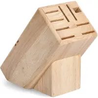 Zeller - Houten messenblok, 25 x 22 x 13 cm