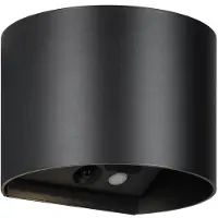 RL LIVE YOUR LIGHT REALITY GENIE - Wandlamp - Zwart mat - incl. 2x SMD 1 W - Bewegingssensor - USB-aansluiting - Verlichting omhoog en omlaag - Wandmontage - Oplaadbaar - RL NOW - Buitenverlichting - IP44