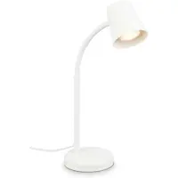 Briloner Skriva - Tafellamp - bureaulamp - met snoer - draaibaar tafellampje - excl. GU10 - 13 x 38,5 cm - wit