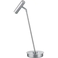HELL LED-tafellamp Tom Pro, dimbaar, alu / grijs / zink, Woon-/ Eetkamer, metaal, Modern, LED tafellamp