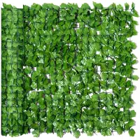 Outsunny Privacyscherm kunstheg lichtgroen 1 x 3m