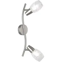 TRIO Plafondlamp Colmar 2-lichts nikkel mat