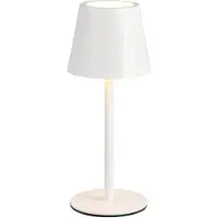 RL LIVE YOUR LIGHT REALITY DIAZ - Tafellamp - Wit mat - incl. 1x SMD 1,6 W - 4-stappen TOUCH - Traploos instelbare lichtkleur - USB-aansluiting - Oplaadbaar - Snoerloos