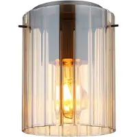 Globo Lighting Plafondlamp Tulivar Design Amber Glas