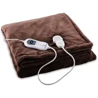 Klarstein Dr. Watson XL elektrische deken 120 W 3 temperatuurniveaus 180 x 130 cm bedieningspaneel