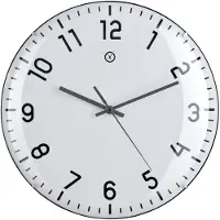 Sompex – 8180 – Wandklok – Kunststof – Ø35,5 cm – Quito – Wit