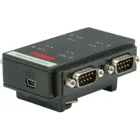 Roline USB 2.0 naar RS232 adapter voor montage op DIN-rail, 4 poorten