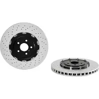 Brembo Remschijf 09B38633 voorkant, geventileerd, sterk gecarboniseerd, 1 Stuk