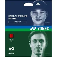 Yonex Tennis besnaring Yonex Poly Tour Fire Red (12 m) 1,25 mm