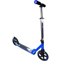 Muuwmi aluminium step - kickstep, 205 mm, ABEC 7, voor kinderen en volwassenen, GS-gekeurd, in hoogte verstelbaar, blauw