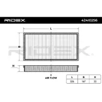 RIDEX 424I0256 Interieurfilter