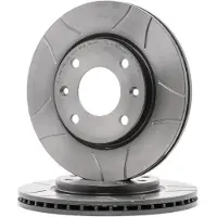 Brembo Remschijf Max 09.5196.75, voorkant, sleuf, geventileerd, 1 Stuk